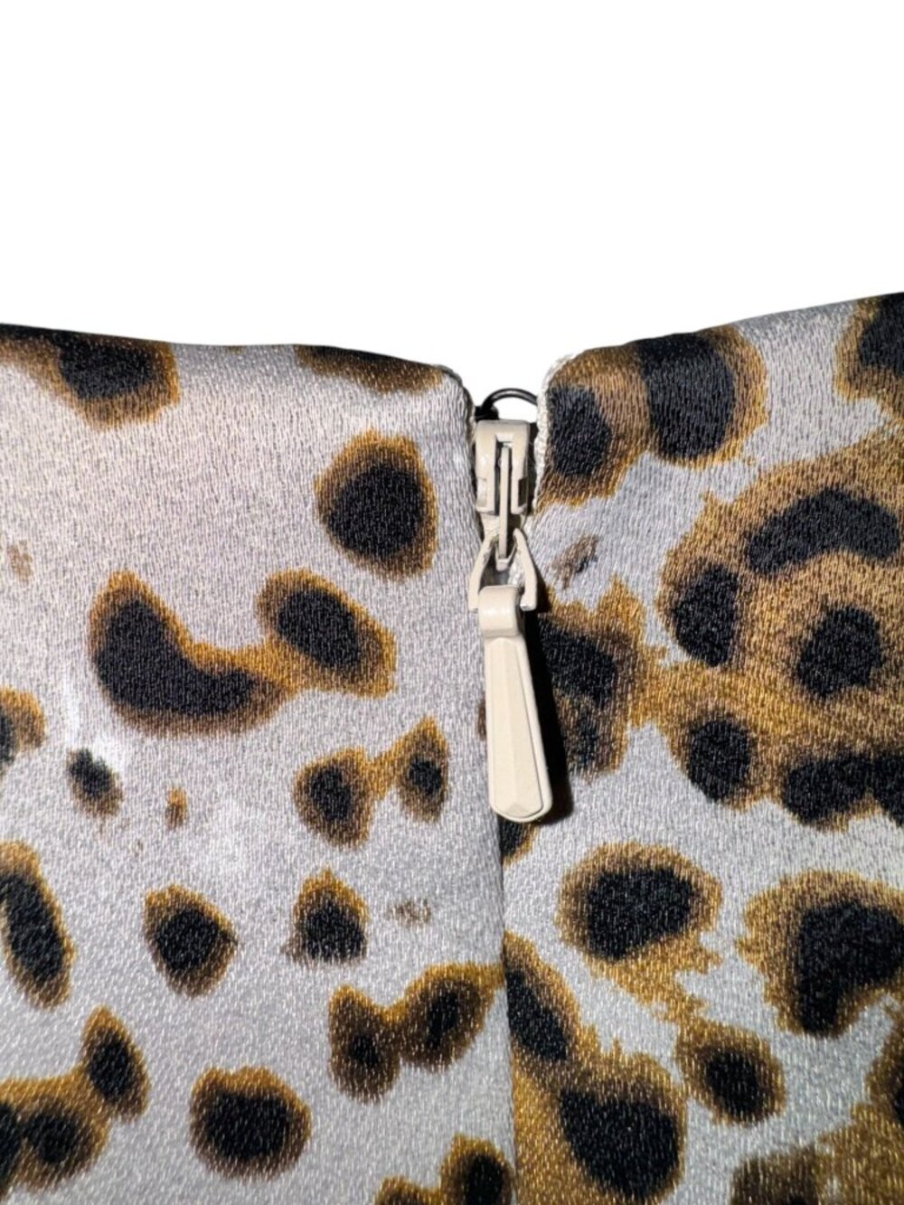Banana Republic Womens Animal Print Dress Size 2 Leopard Pattern Short Sleeve - Picture 5 of 9